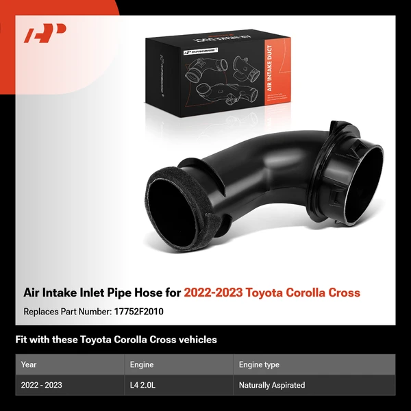 Air Intake Inlet Pipe Hose for 2022-2023 Toyota Corolla Cross