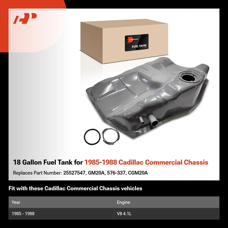18 Gallon Fuel Tank for 1985-1988 Cadillac Commercial Chassis