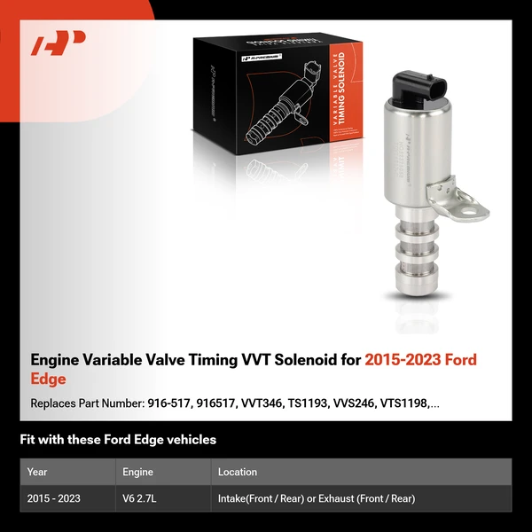 Engine Variable Valve Timing VVT Solenoid for 2015-2023 Ford Edge