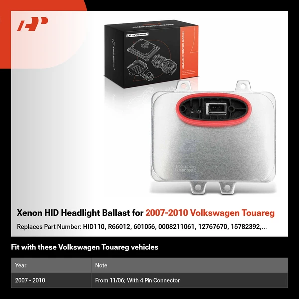 Xenon HID Headlight Ballast for 2007-2010 Volkswagen Touareg