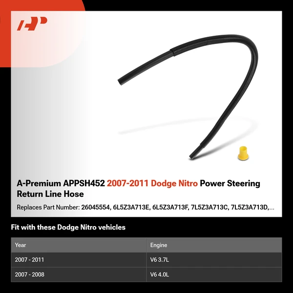 A-Premium APPSH452 2007-2011 Dodge Nitro Power Steering Return Line Hose