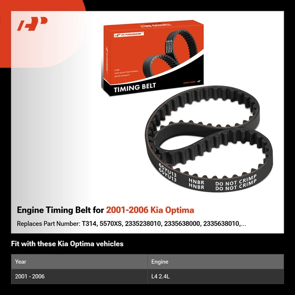 Engine Timing Belt for 2001-2006 Kia Optima