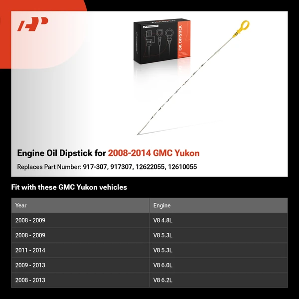 Engine Oil Dipstick for 2008-2014 GMC Yukon