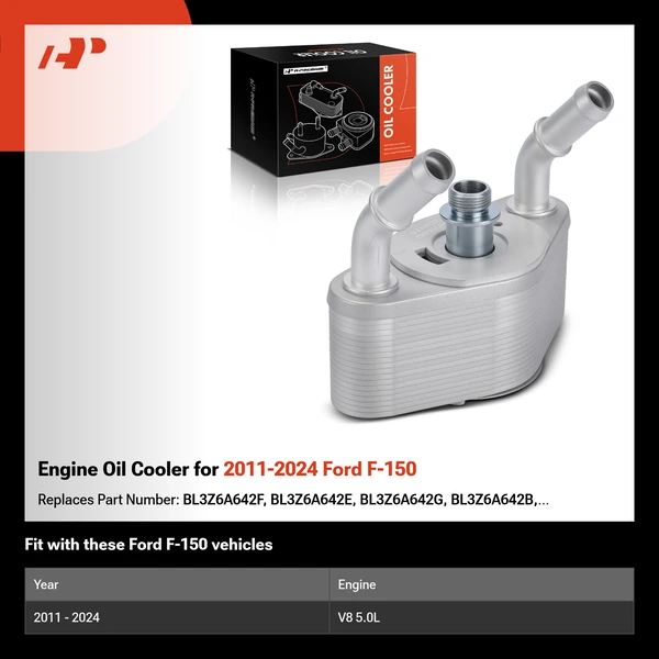 Engine Oil Cooler for 2011-2024 Ford F-150