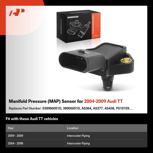 Manifold Pressure (MAP) Sensor for 2004-2009 Audi TT