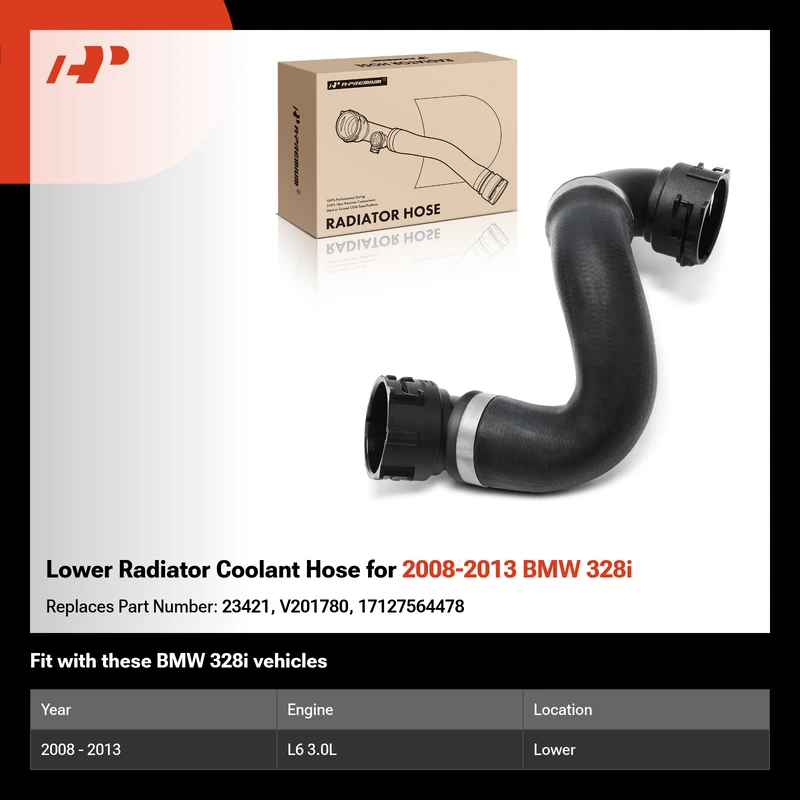 Lower Radiator Coolant Hose for 2008-2013 BMW 328i