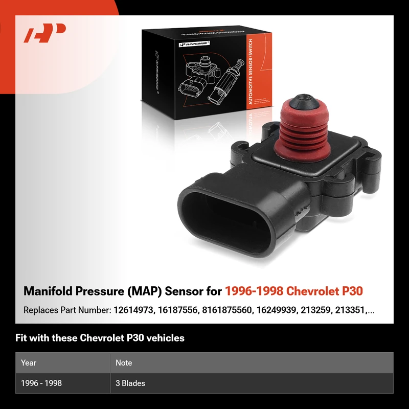 Manifold Pressure (MAP) Sensor for 1996-1998 Chevrolet P30
