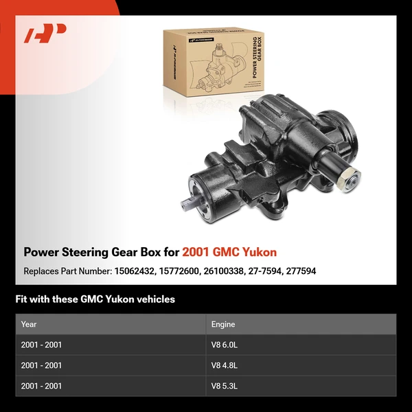 Power Steering Gear Box for 2001 GMC Yukon