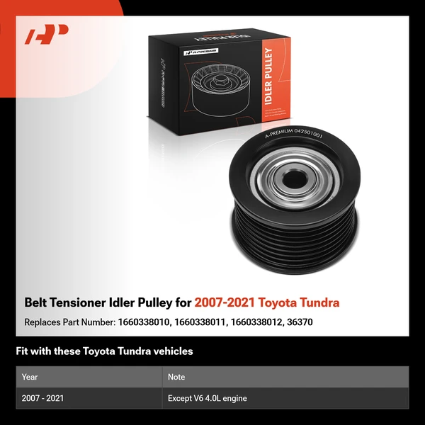Belt Tensioner Idler Pulley for 2007-2021 Toyota Tundra