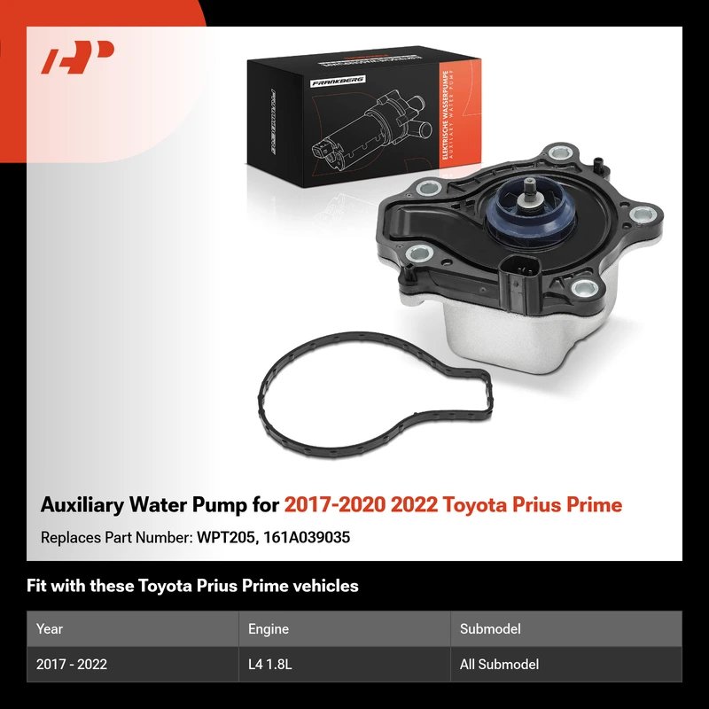 Auxiliary Water Pump for 2017-2020 2022 Toyota Prius Prime