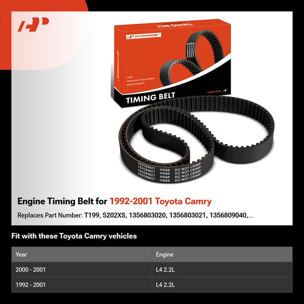 Engine Timing Belt for 1992-2001 Toyota Camry