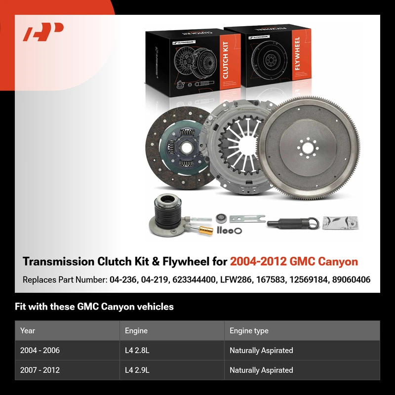 Transmission Clutch Kit & Flywheel for 2004-2012 GMC Canyon