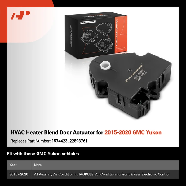 HVAC Heater Blend Door Actuator for 2015-2020 GMC Yukon