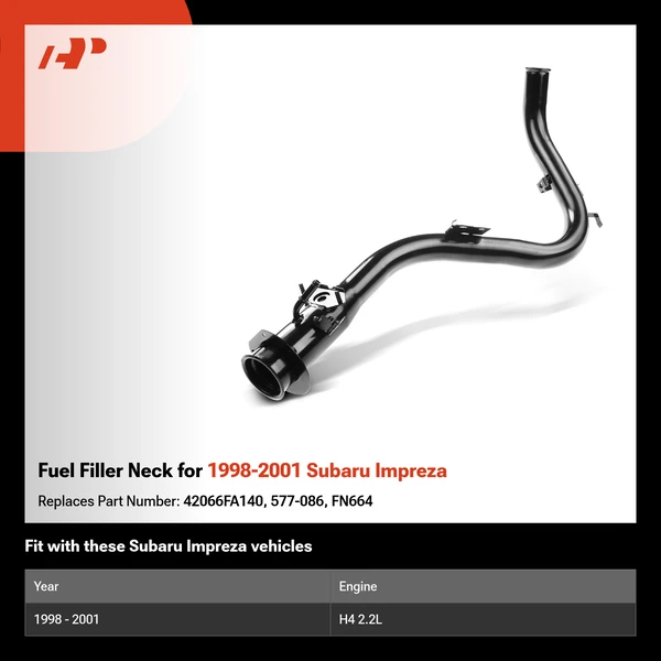 Fuel Filler Neck for 1998-2001 Subaru Impreza