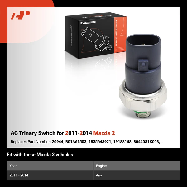 AC Trinary Switch for 2011-2014 Mazda 2