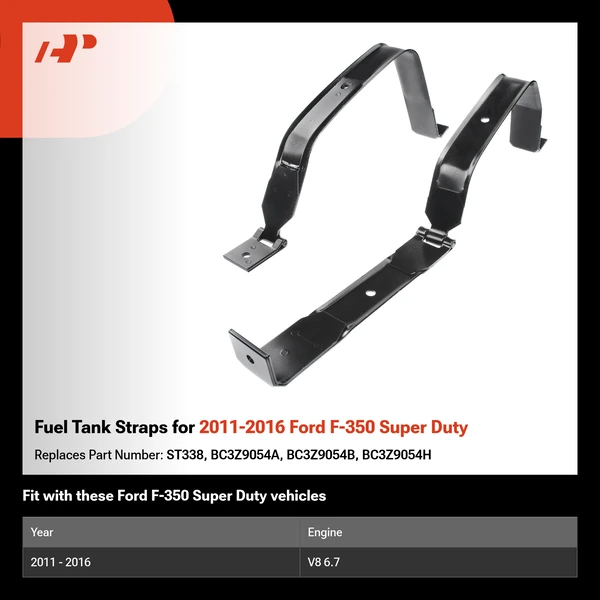 Fuel Tank Straps for 2011-2016 Ford F-350 Super Duty