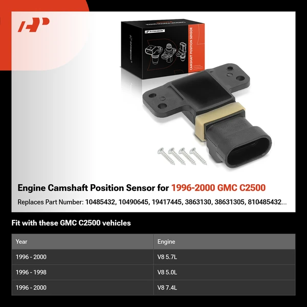 Engine Camshaft Position Sensor for 1996-2000 GMC C2500