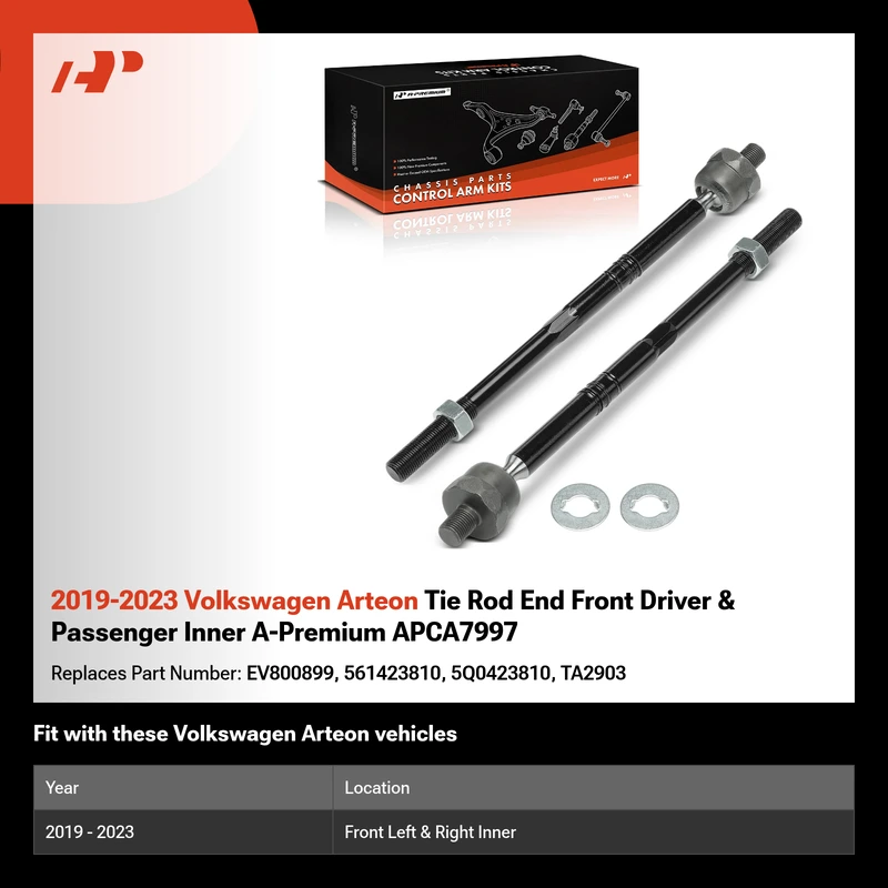 2019-2023 Volkswagen Arteon Tie Rod End Front Driver & Passenger Inner A-Premium APCA7997