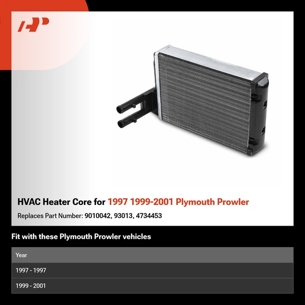 HVAC Heater Core for 1997 1999-2001 Plymouth Prowler