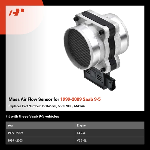 Mass Air Flow Sensor for 1999-2009 Saab 9-5