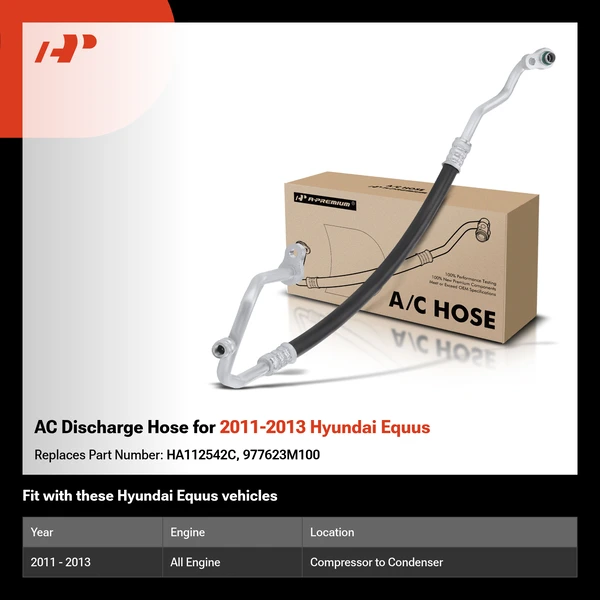 AC Discharge Hose for 2011-2013 Hyundai Equus