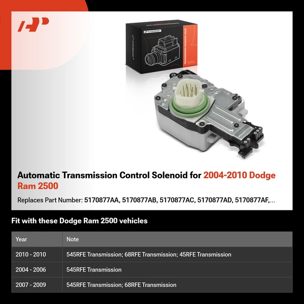 Automatic Transmission Control Solenoid for 2004-2010 Dodge Ram 2500