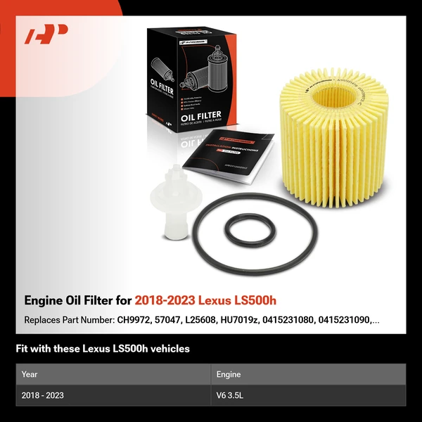 Engine Oil Filter for 2018-2023 Lexus LS500h
