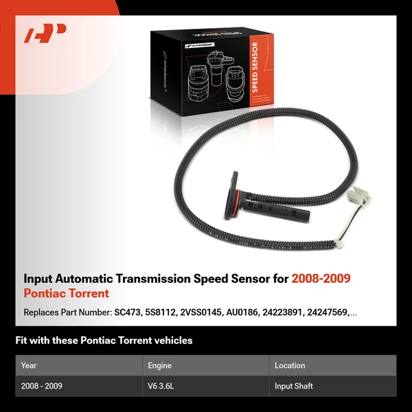 Input Automatic Transmission Speed Sensor for 2008-2009 Pontiac Torrent