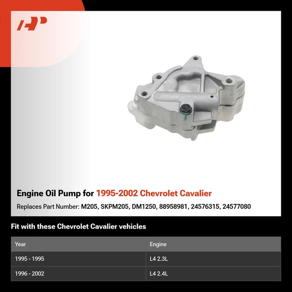 Engine Oil Pump for 1995-2002 Chevrolet Cavalier