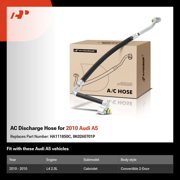 AC Discharge Hose for 2010 Audi A5