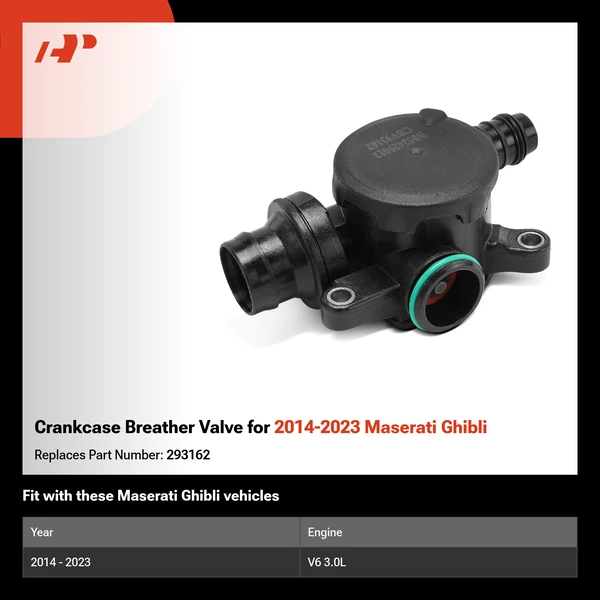 Crankcase Breather Valve for 2014-2023 Maserati Ghibli