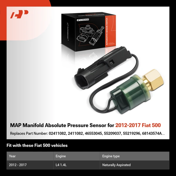 MAP Manifold Absolute Pressure Sensor for 2012-2017 Fiat 500