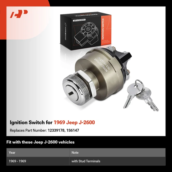 Ignition Switch for 1969 Jeep J-2600