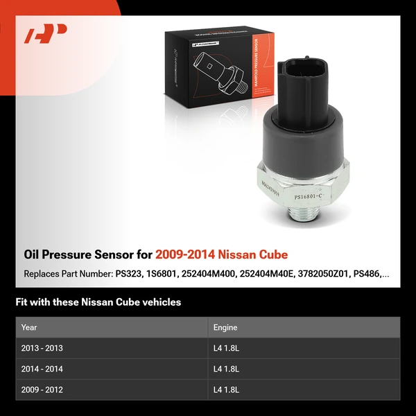 Oil Pressure Sensor for 2009-2014 Nissan Cube