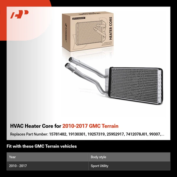 HVAC Heater Core for 2010-2017 GMC Terrain