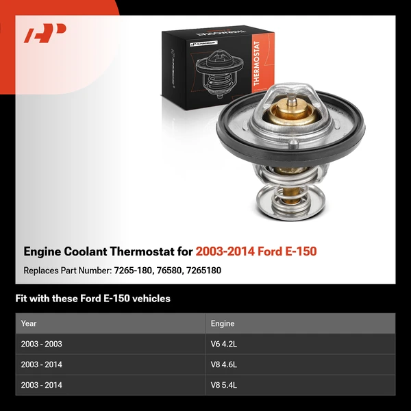 Engine Coolant Thermostat for 2003-2014 Ford E-150