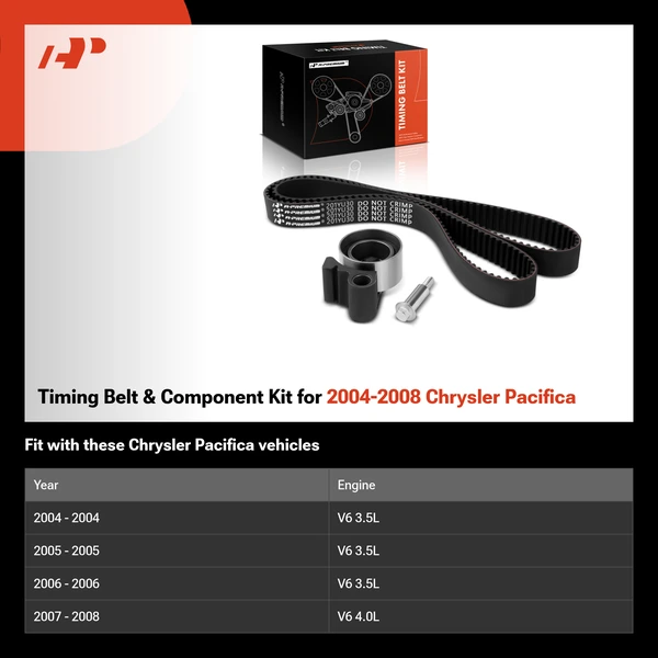 Timing Belt & Component Kit for 2004-2008 Chrysler Pacifica