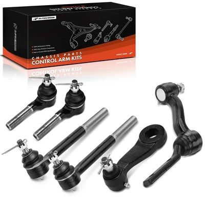 6 Pcs Tie Rod End & Idler Arm & Pitman Arm
