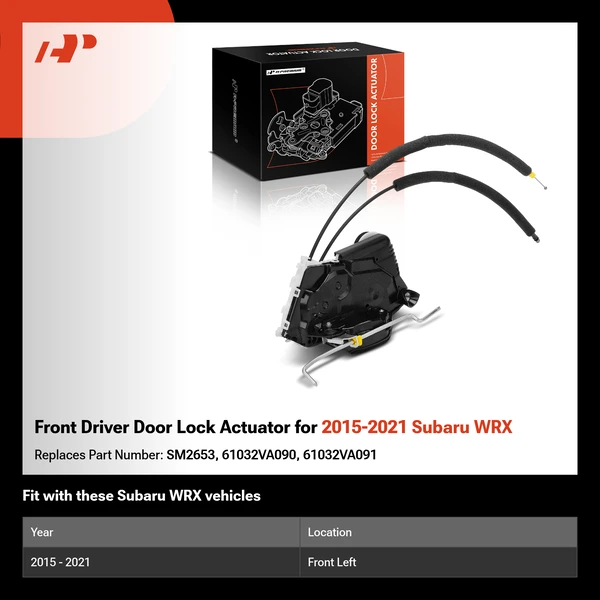 Front Driver Door Lock Actuator for 2015-2021 Subaru WRX