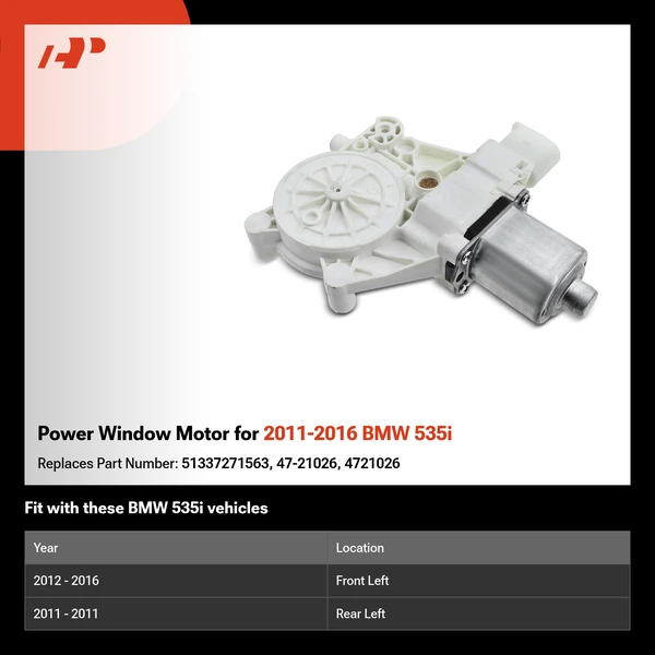 Power Window Motor for 2011-2016 BMW 535i