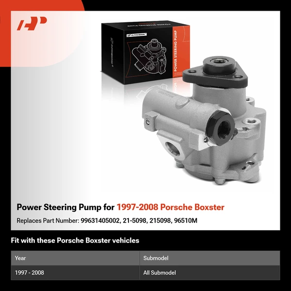 Power Steering Pump for 1997-2008 Porsche Boxster