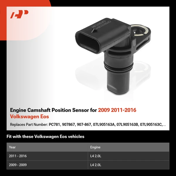 Engine Camshaft Position Sensor for 2009 2011-2016 Volkswagen Eos