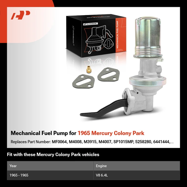 Mechanical Fuel Pump for 1965 Mercury Colony Park