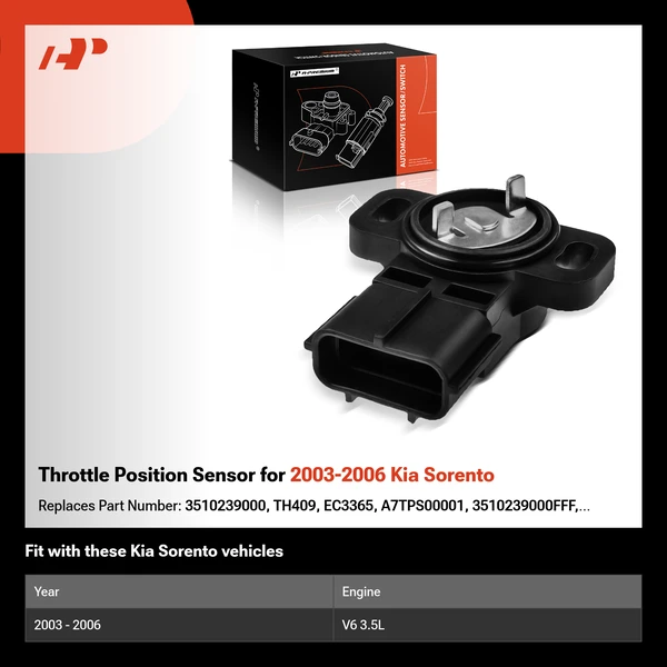 Throttle Position Sensor for 2003-2006 Kia Sorento