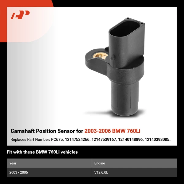 Camshaft Position Sensor for 2003-2006 BMW 760Li