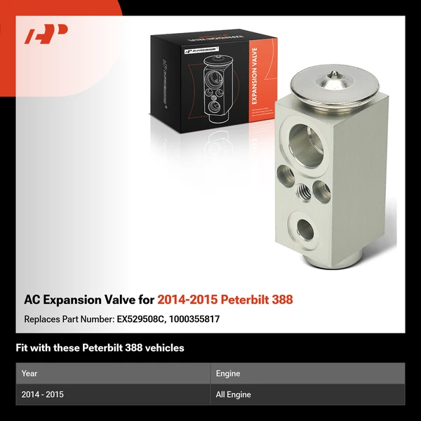 AC Expansion Valve for 2014-2015 Peterbilt 388