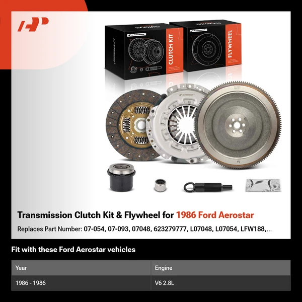 Transmission Clutch Kit & Flywheel for 1986 Ford Aerostar