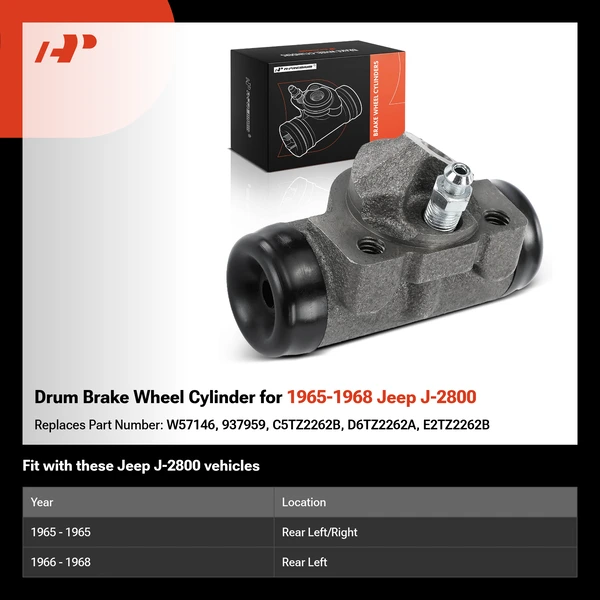 Drum Brake Wheel Cylinder for 1965-1968 Jeep J-2800