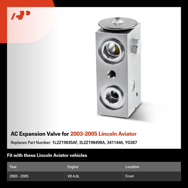 AC Expansion Valve for 2003-2005 Lincoln Aviator