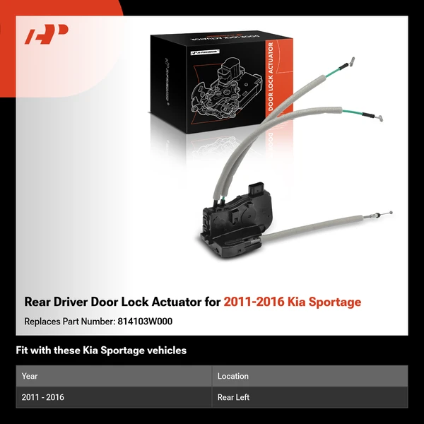 Rear Driver Door Lock Actuator for 2011-2016 Kia Sportage